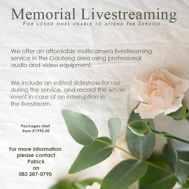 Funeral live streaming
